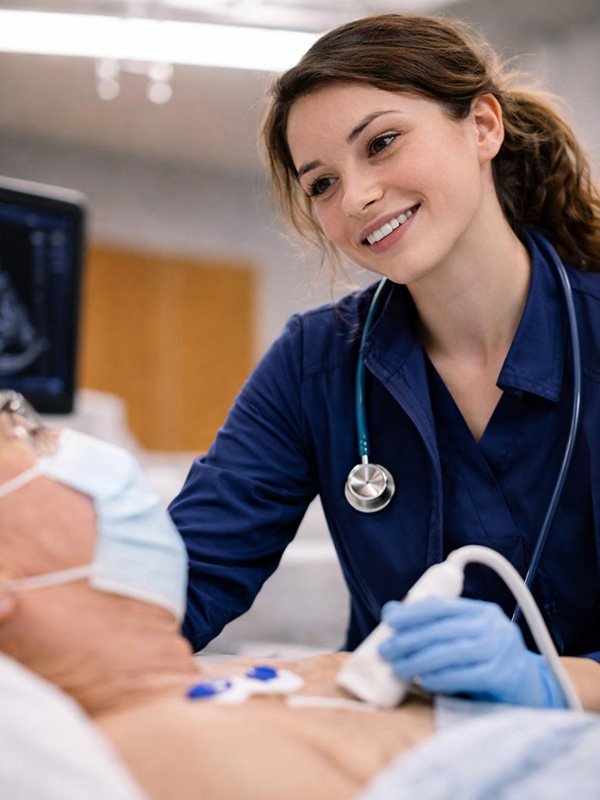 Doctors consulting patient